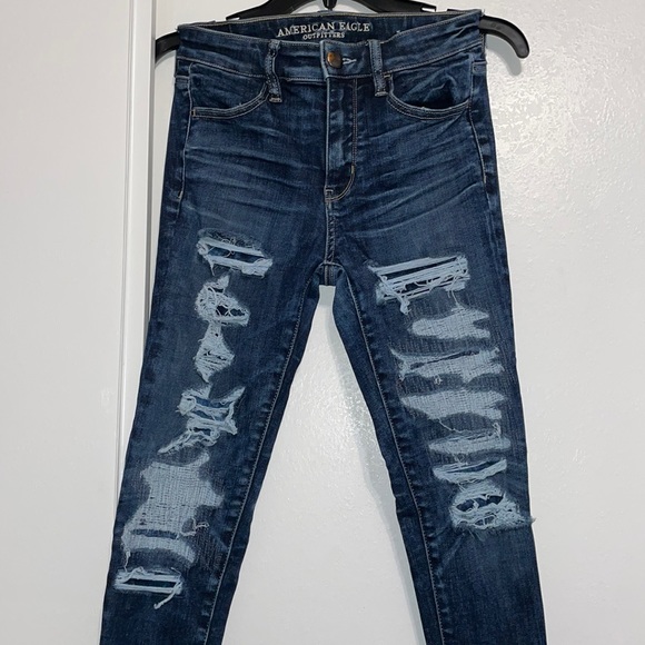 American Eagle Outfitters Jegging Jeans - Super Super Stretch X -Size 4 (26-27”) - Picture 2 of 15